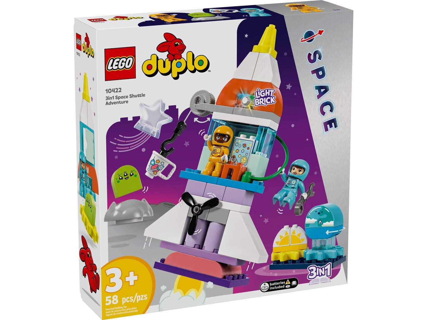10422 LEGO® DUPLO® 3-in-1-Spaceshuttle für viele Abenteuer