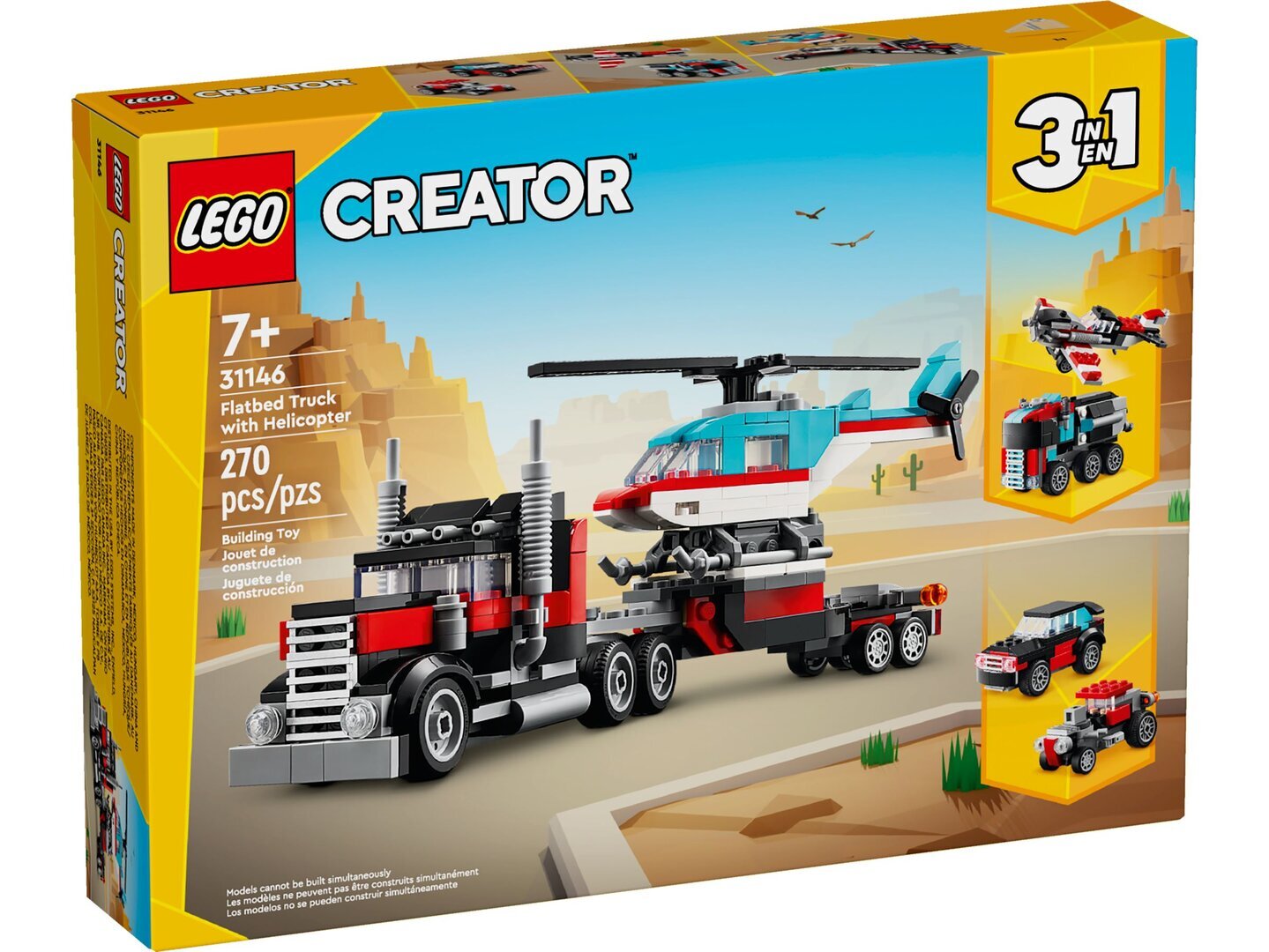 31146 LEGO® Creator Tieflader mit Hubschrauber