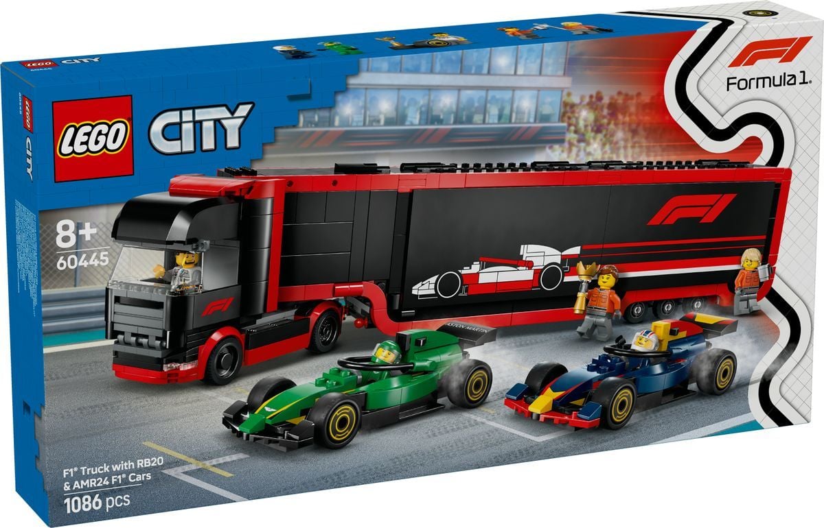 60445 LEGO® City F1® Transporter mit RB20 & AMR24 F1® Rennautos