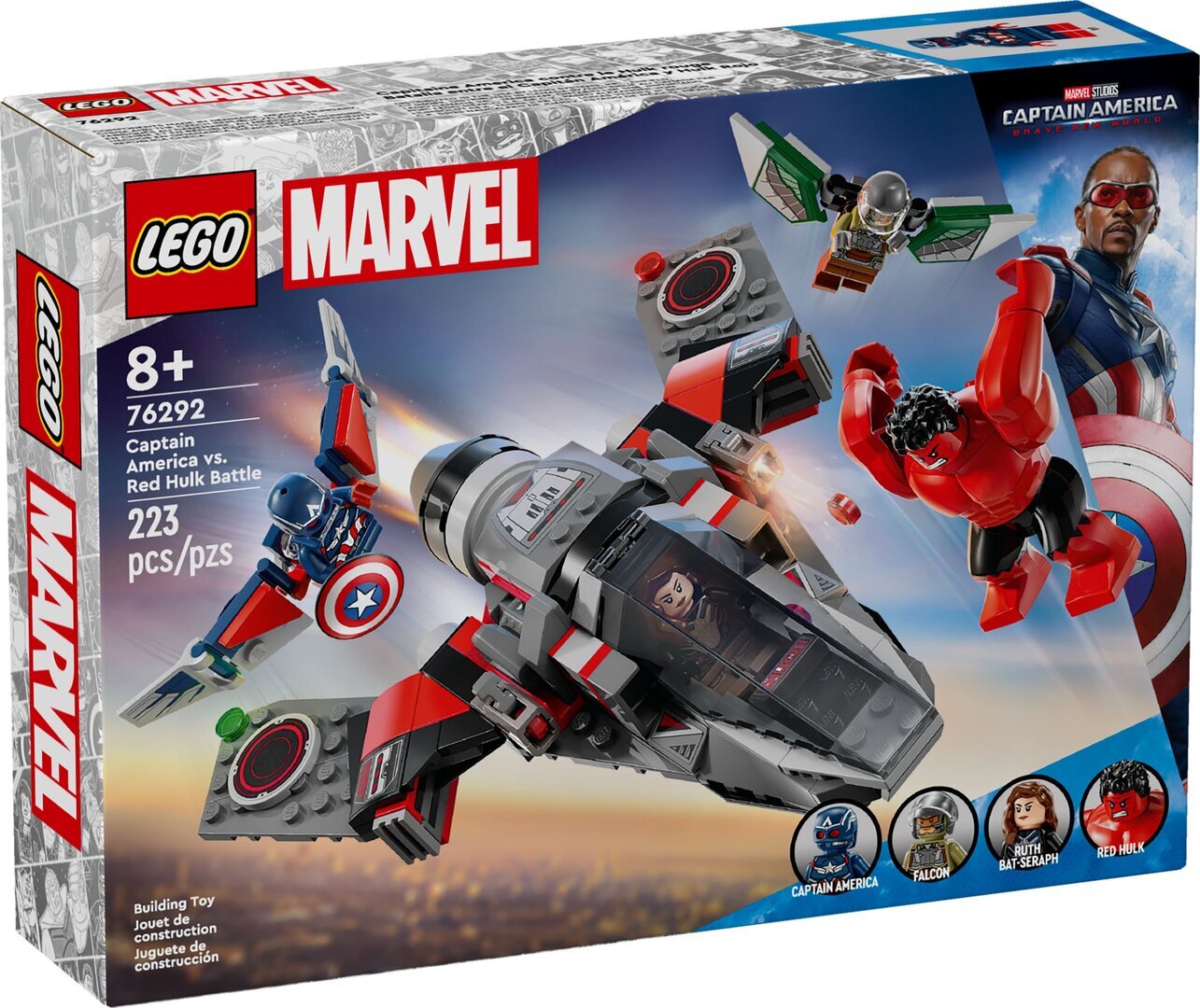76292 LEGO® Marvel Showdown zwischen Captain America & Red Hulk