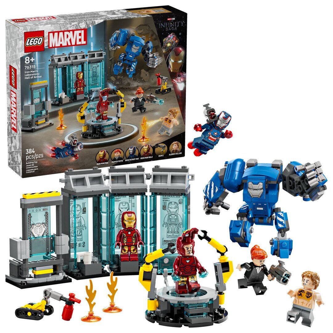 76315 LEGO® Marvel Iron Mans Labor: Halle der Rüstungen