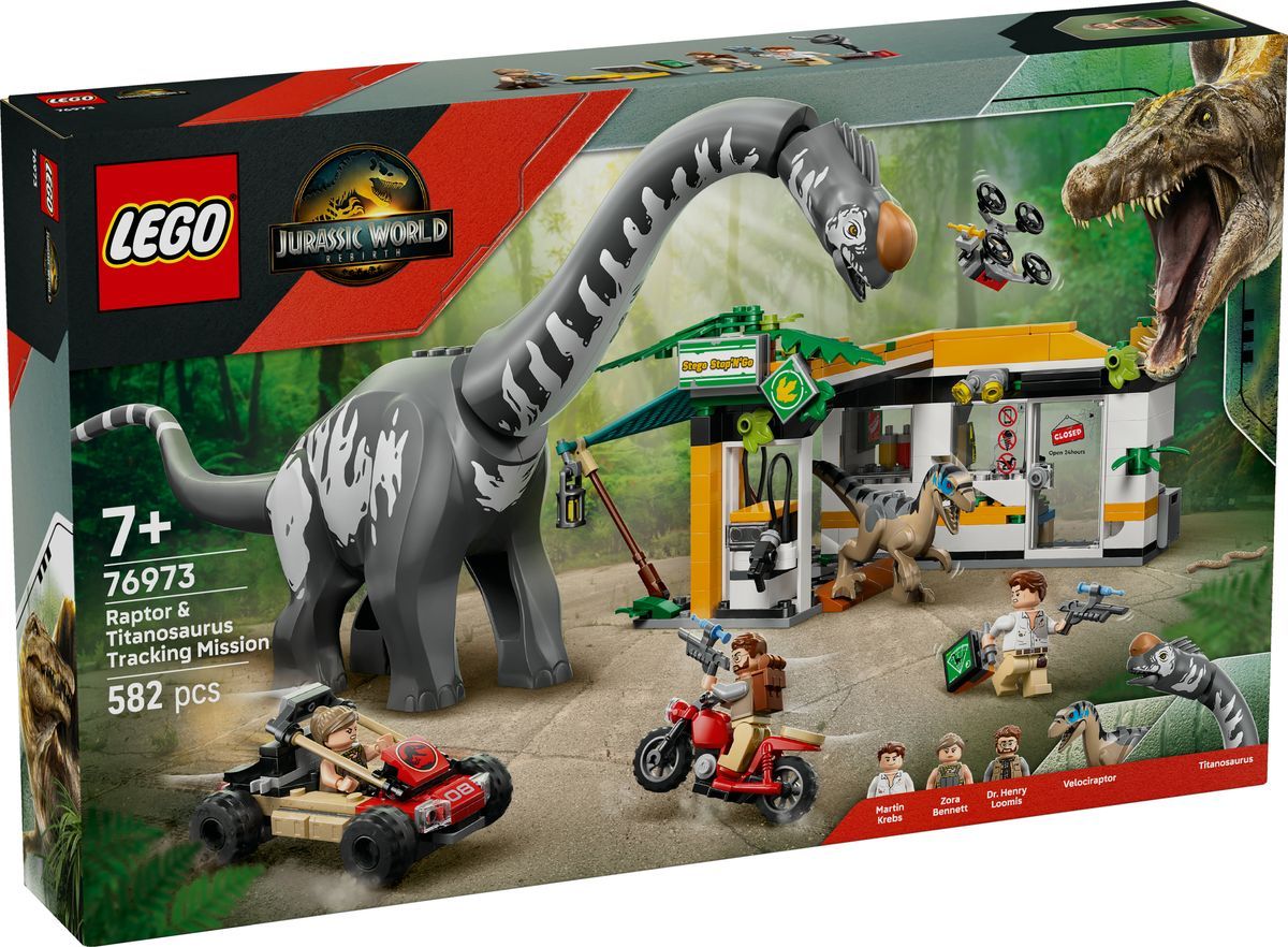 76973 LEGO® Jurassic World Raptor & Titanosaurus: Große Fährtensuche